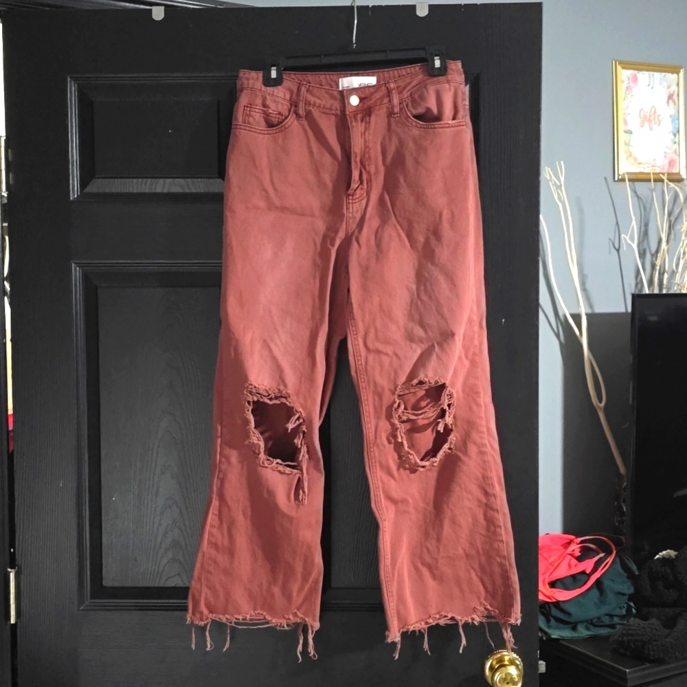 Vervet cropped wide leg jean